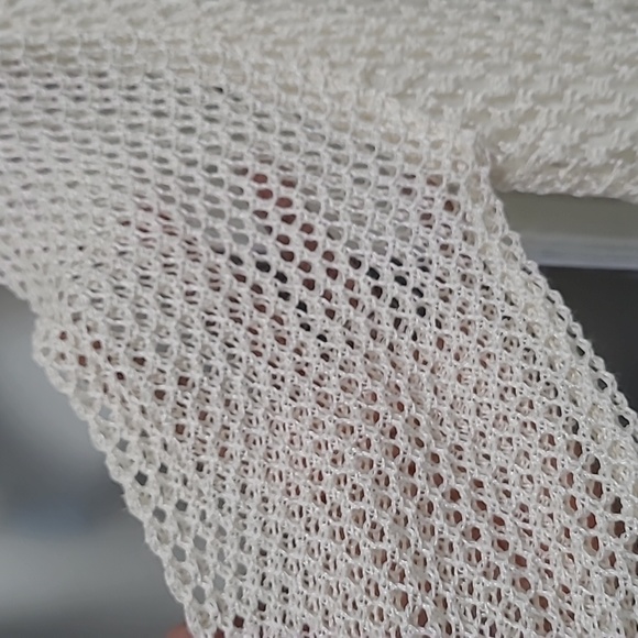 Seventh Avenue crochet pearl beaded top Romantic Y2K - Picture 9 of 11